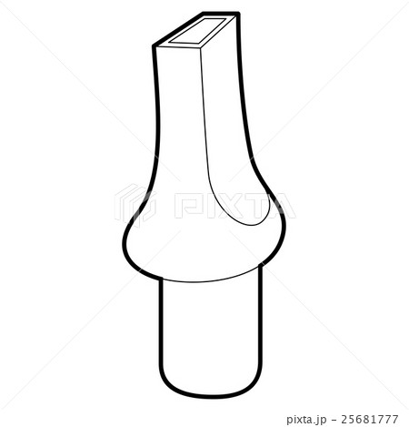 Mouthpiece icon, outline style 25681777