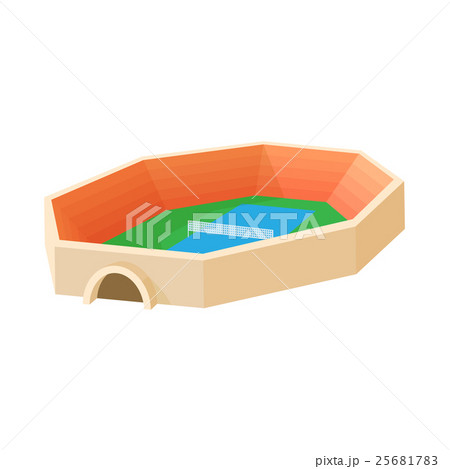 Stadium for tennis icon, cartoon style Stadium for tennis icon, cartoon style 25681783