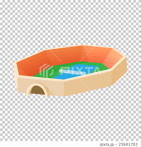 Stadium for tennis icon, cartoon style Stadium for tennis icon, cartoon style 25681783