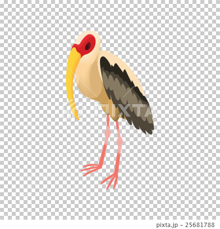 Stork icon, cartoon style Stork icon, cartoon style 25681788