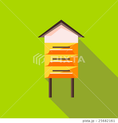 Beehive icon, flat style 25682161