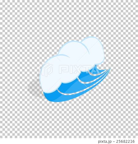 Blue sea wave icon, isometric 3d style - Stock Illustration [25682216 ...