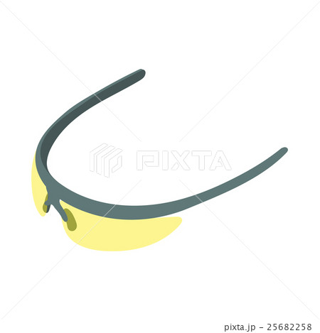 Bicycle sport sunglasses icon in cartoon style 25682258