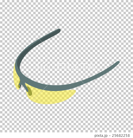 Bicycle sport sunglasses icon in cartoon style 25682258