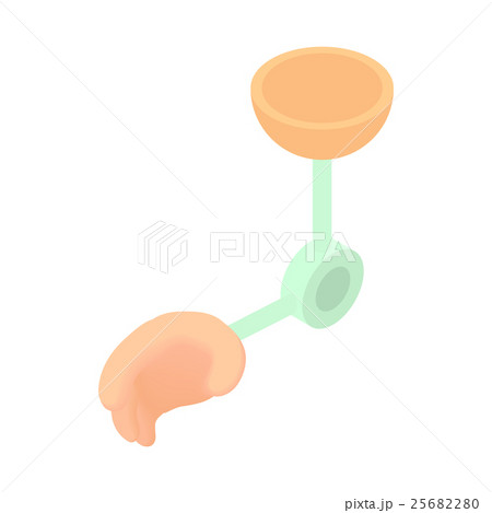 Prosthetic arm icon, cartoon style 25682280