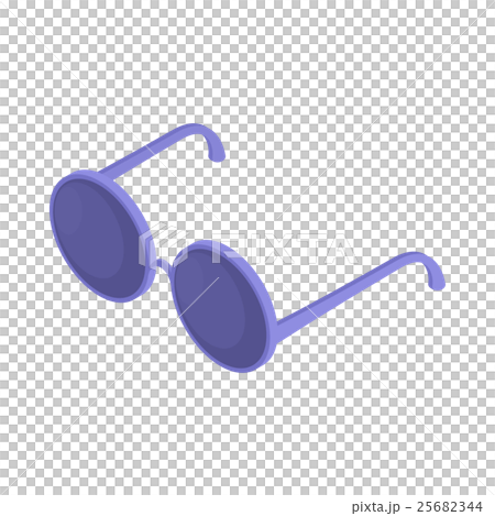 Glasses with black round lenses icon cartoon style Glasses with black round lenses icon cartoon style 25682344