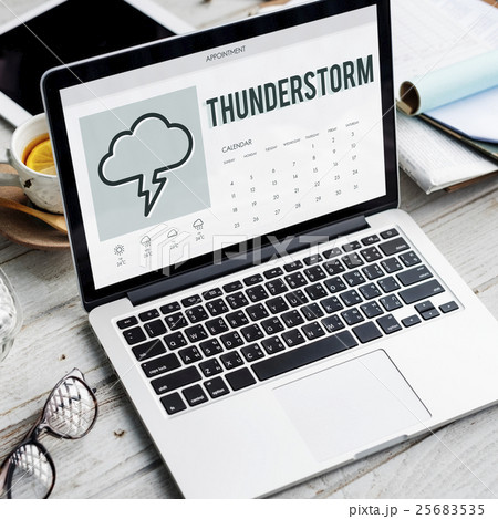 Forecast Overcast Weather Report Concept 25683535