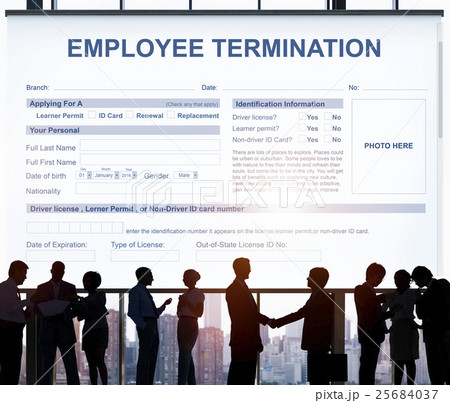 Employee Termination Form Contract Concept 25684037