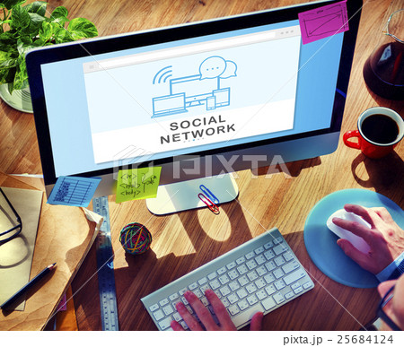Socal Media Networking Online Connection Communication Concept Socal Media Networking Online Connection Communication Concept 25684124