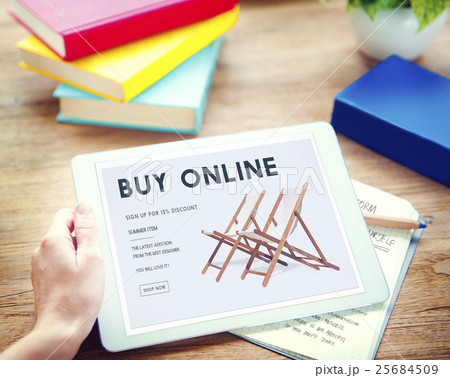 Shopping Online Shopaholics E-Commerce E-Shopping Concept 25684509