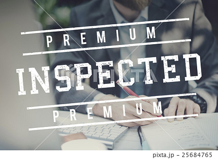 Classified Inspected Inspection Pass Status Concept 25684765