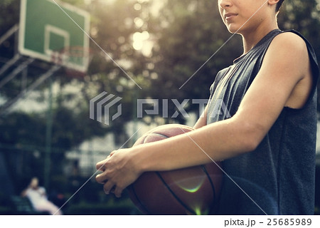Basketball Athlete Sport Skill Playing Exercise Concept 25685989
