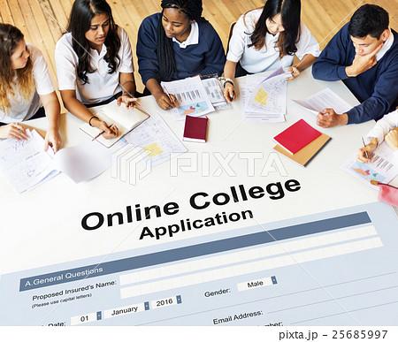 Online College Application Form Concept 25685997