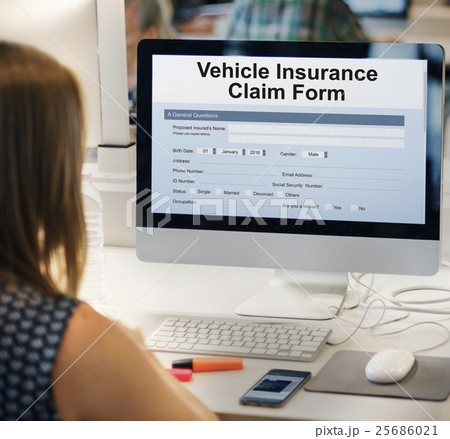 Vehicle Insurance Claim Form Concept Vehicle Insurance Claim Form Concept 25686021