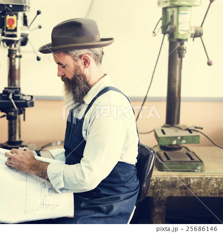 Carpenter Craftsman Handicraft Wooden Workshop Concept Carpenter Craftsman Handicraft Wooden Workshop Concept 25686146