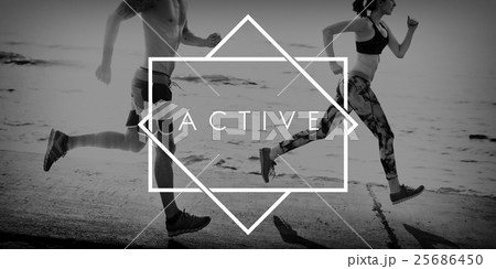 Active Carefree Casual Fitness Health Cheerful Concept Active Carefree Casual Fitness Health Cheerful Concept 25686450