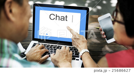 Chat Social Network SMS Communication Concept Chat Social Network SMS Communication Concept 25686627