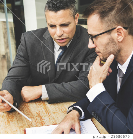 Businessmen Meeting Discussion Analysing Planning Concept Businessmen Meeting Discussion Analysing Planning Concept 25686679