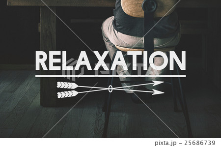 Relax Lifestyle Home Office Concept Relax Lifestyle Home Office Concept 25686739