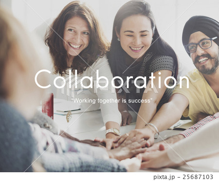 Collaboration Colleagues Cooperation Teamwork Concept Collaboration Colleagues Cooperation Teamwork Concept 25687103