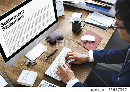 Settlement Statement Insurance Concept 25687547