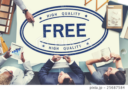 Free Gift High Quality Brand Product Concept Free Gift High Quality Brand Product Concept 25687584