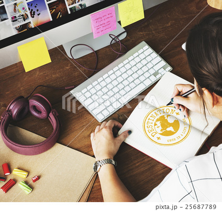 Journey Destination Explore Vacation Graphic Concept Journey Destination Explore Vacation Graphic Concept 25687789