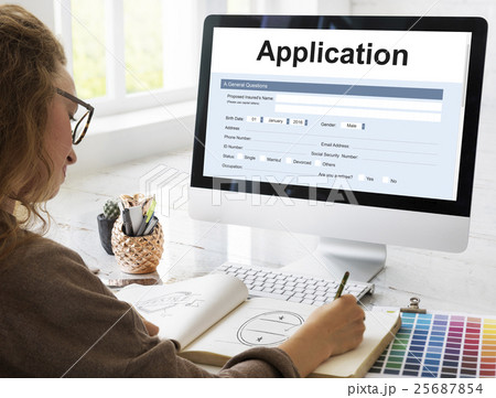 Application Online College Form Concept 25687854