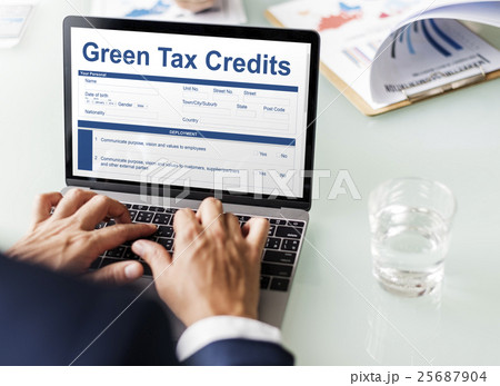 Green Tax Credits Investment Saving Debates Concept Green Tax Credits Investment Saving Debates Concept 25687904