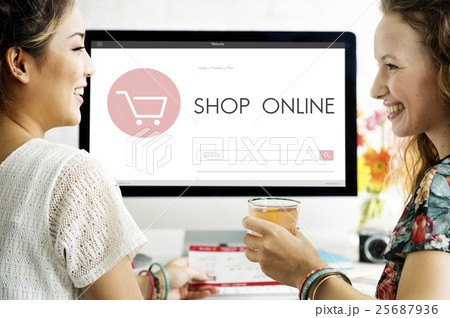 E-commerce Shop Online Homepage Sale Concept E-commerce Shop Online Homepage Sale Concept 25687936