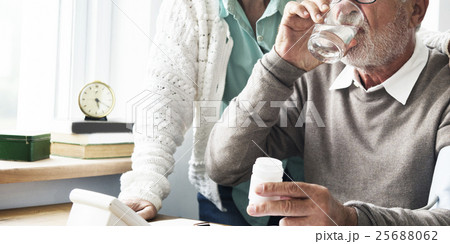 Senior Adult Taking Drugs Concept 25688062
