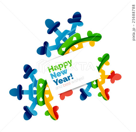 Christmas and New Year geometric paper design Christmas and New Year geometric paper design 25688788