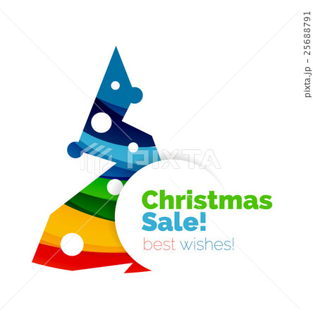 Christmas and New Year geometric paper design Christmas and New Year geometric paper design 25688791
