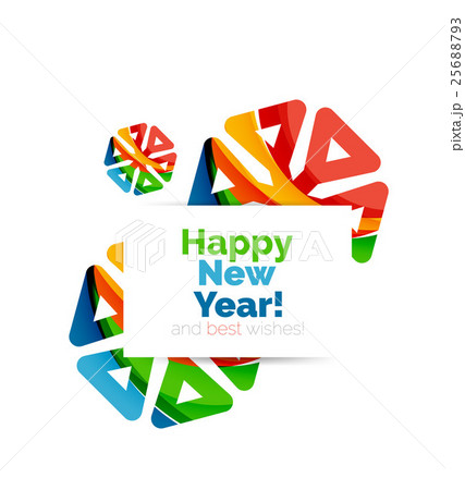 Christmas and New Year geometric paper design Christmas and New Year geometric paper design 25688793