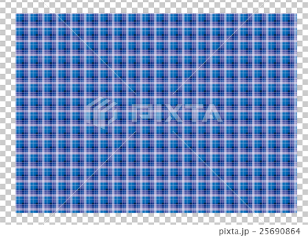 チェック　柄　青 25690864