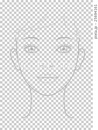 Face of a woman Father front eyes opening illustration 25694161