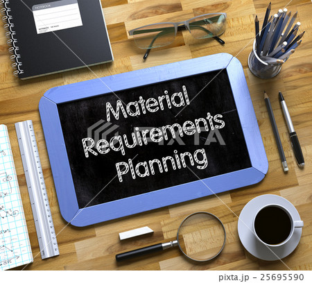 Material Requirements Planning on Small Chalkboard 25695590
