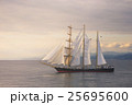 Beautiful sailboat at sunset 25695600