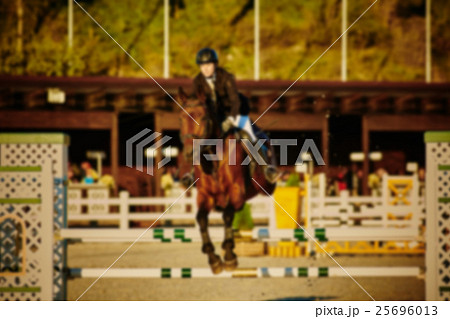 Equestrian Sports. Horse Jumping. Show. Photo 25696013