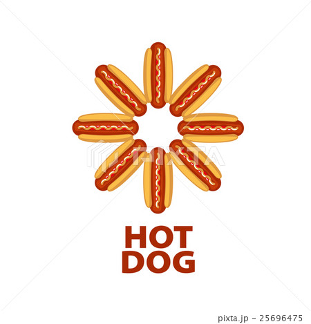 vector logo hot dog 25696475