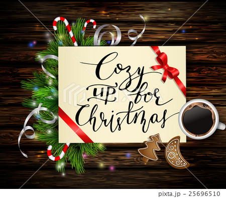 Christmas background with tree 25696510