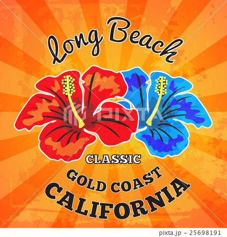 Surfing t-shirt print. Hibiscus Flower Surfing t-shirt print. Hibiscus Flower 25698191