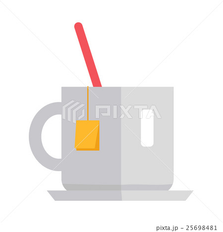Cup of Tea Vector Illustration in Flat Design. Cup of Tea Vector Illustration in Flat Design. 25698481