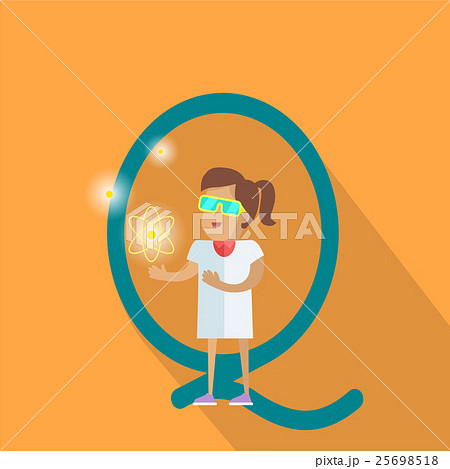 Science Alphabet Concept In Flat Design 25698518