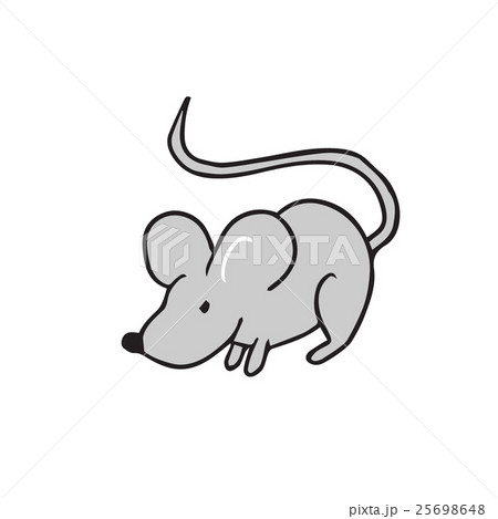 Mouse standing alone cartoon 25698648