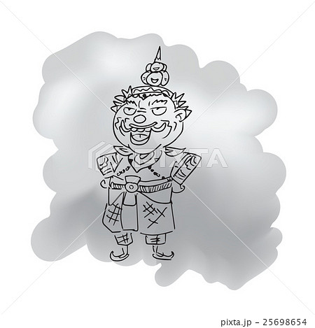 Thai legendary giant king cartoon drawing 1 25698654