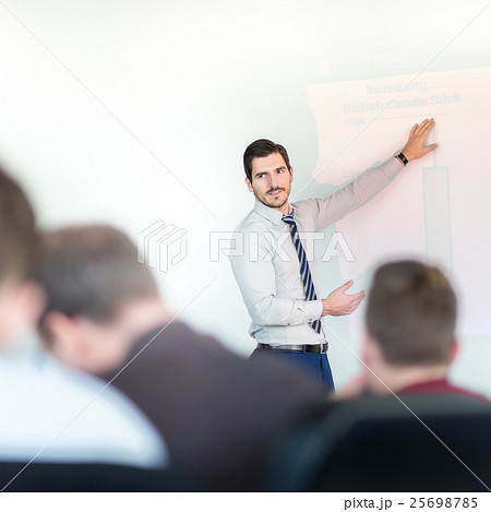 Business presentation on corporate meeting. Business presentation on corporate meeting. 25698785