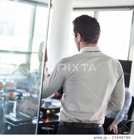 Business presentation on corporate meeting. Business presentation on corporate meeting. 25698786