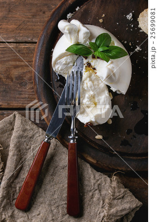 Italian cheese burrata Italian cheese burrata 25699081