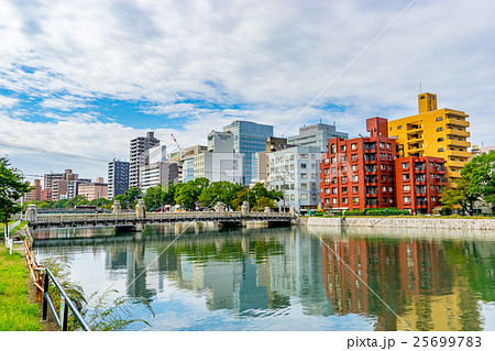 広島県 広島の街並みの写真素材